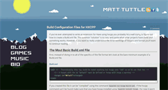 Desktop Screenshot of matttuttle.com