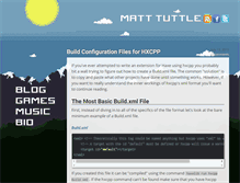 Tablet Screenshot of matttuttle.com
